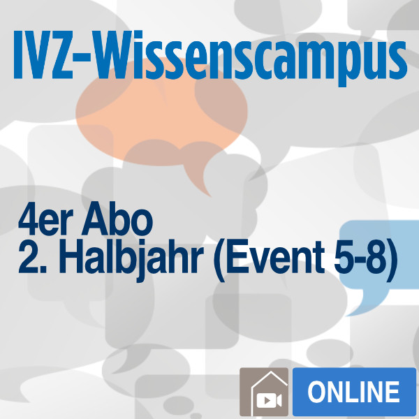 IVZ-Wissenscampus 2024/2025 in Ibbenbüren_4-er Abo zur Onlineteilnahme am Halbjahresprogramm Vortrag 5 bis Vortrag 8&gt;&gt;Normalpreis